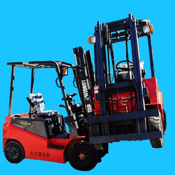 龍力德電動叉車 2噸電瓶叉車 升高3米