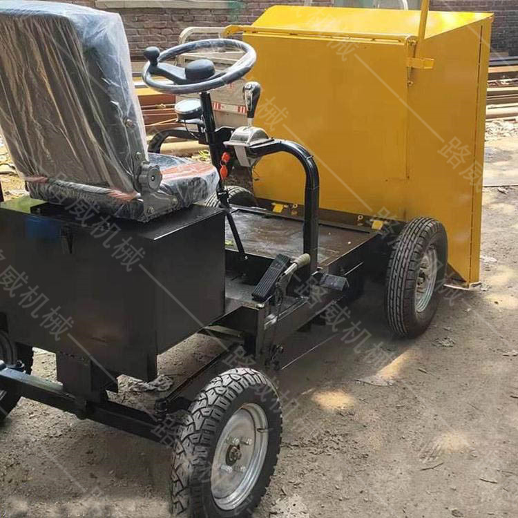 座駕式礦用四輪車 建筑垃圾轉(zhuǎn)運(yùn)灰斗車 四輪車多功能自卸灰斗車