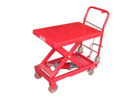 上海奧坤叉車(OKUKUN)ST系列0.5噸手動(dòng)剪叉式液壓升降平臺(tái)車 ST0.5