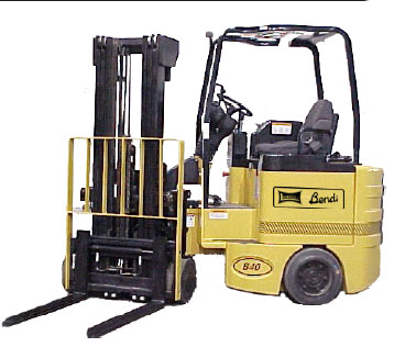 美國(guó)藍(lán)道(LANDOLL)3000磅三向堆垛叉車 P30E-90D
