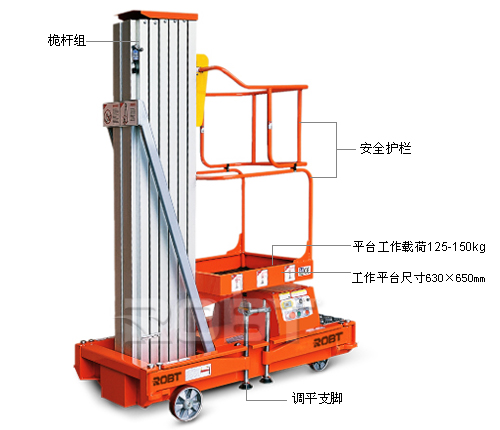 移動(dòng)式鋁合金高空作業(yè)平臺(tái) BT01057-01059