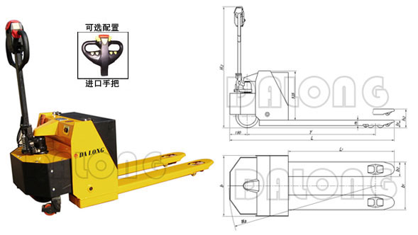 無(wú)錫大隆CBDA 半電動(dòng)托盤(pán)搬運(yùn)車(chē)