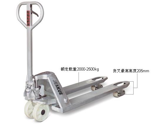 鍍鋅型手動(dòng)液壓搬運(yùn)車(chē) JK8101