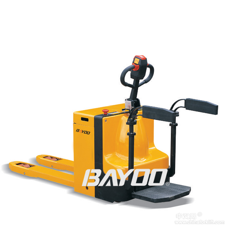 BAYOO/拜優(yōu)踏板式全電動(dòng)托盤(pán)搬運(yùn)叉車(chē),全電動(dòng)搬運(yùn)車(chē) BHY10078